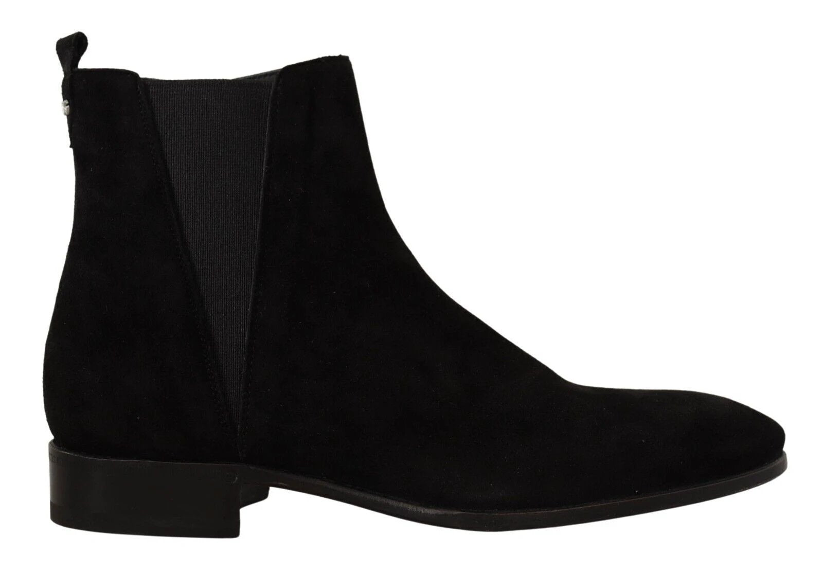Dolce & Gabbana Black Suede Leather Chelsea Mens Boots Shoes by Dolce & Gabbana