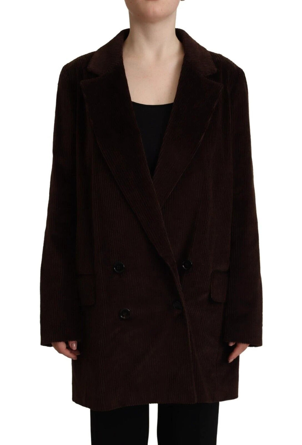 Dolce & Gabbana Bordeaux Corduroy Cotton Blazer Oversized Jacket by Dolce & Gabbana