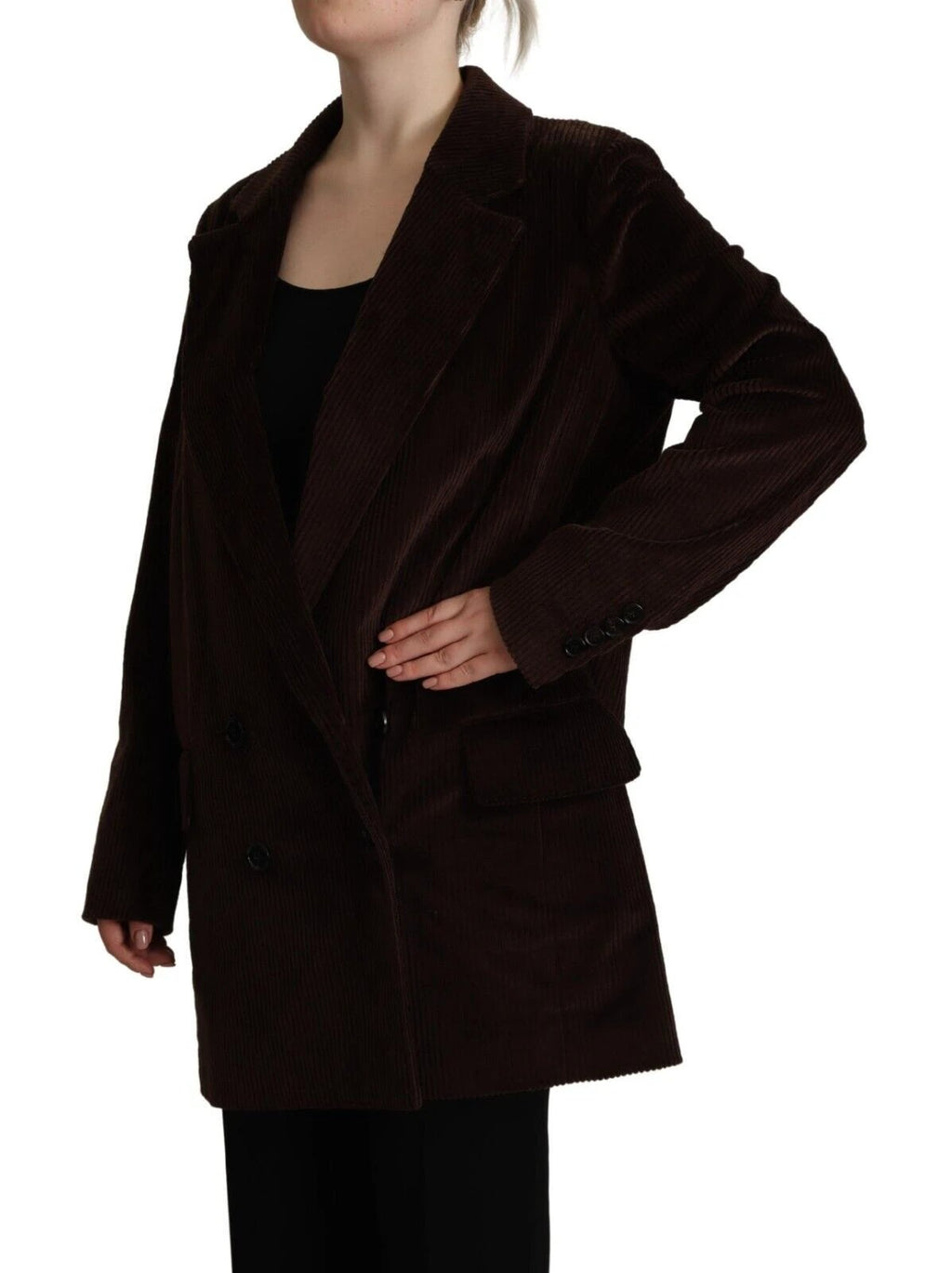 Dolce & Gabbana Bordeaux Corduroy Cotton Blazer Oversized Jacket by Dolce & Gabbana