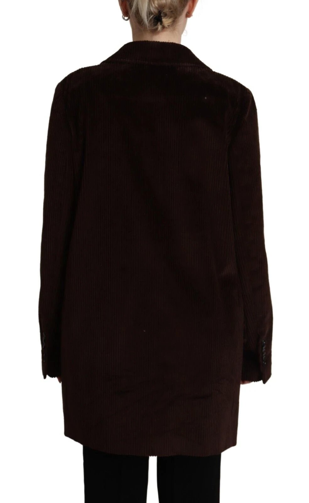 Dolce & Gabbana Bordeaux Corduroy Cotton Blazer Oversized Jacket by Dolce & Gabbana