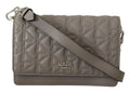 Karl Lagerfeld Light Grey Leather Crossbody Bag by Karl Lagerfeld