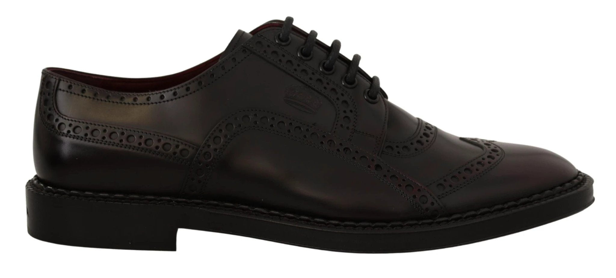 Dolce & Gabbana Purple Leather Oxford Wingtip Formal Shoes by Dolce & Gabbana