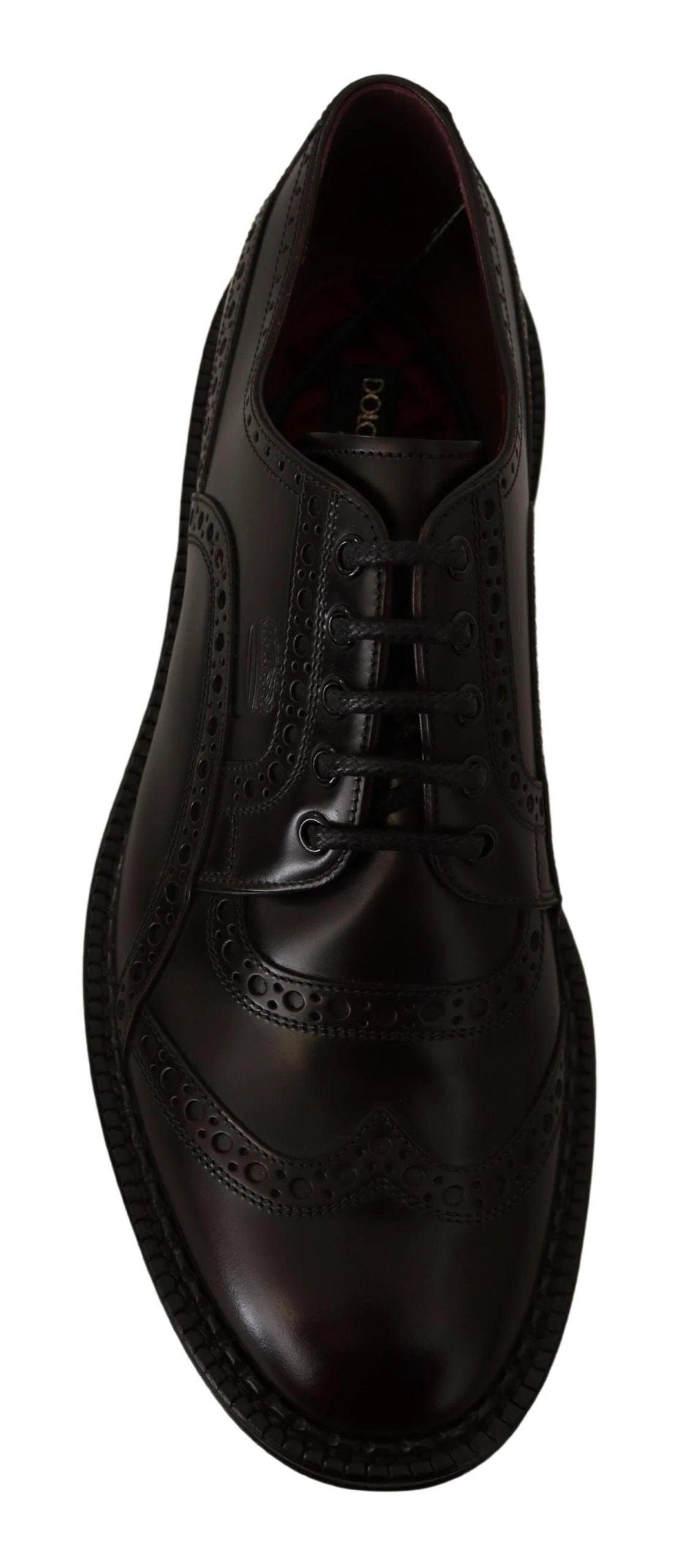 Dolce & Gabbana Purple Leather Oxford Wingtip Formal Shoes by Dolce & Gabbana