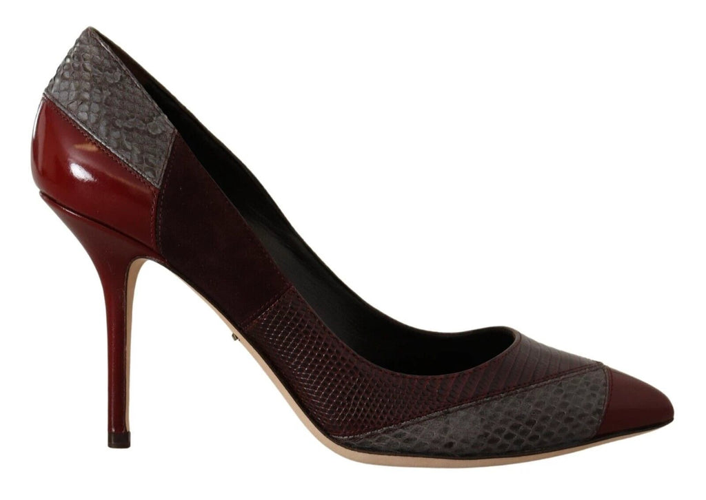 Dolce & Gabbana Multicolor Exotic Leather Heels Pumps Shoes by Dolce & Gabbana