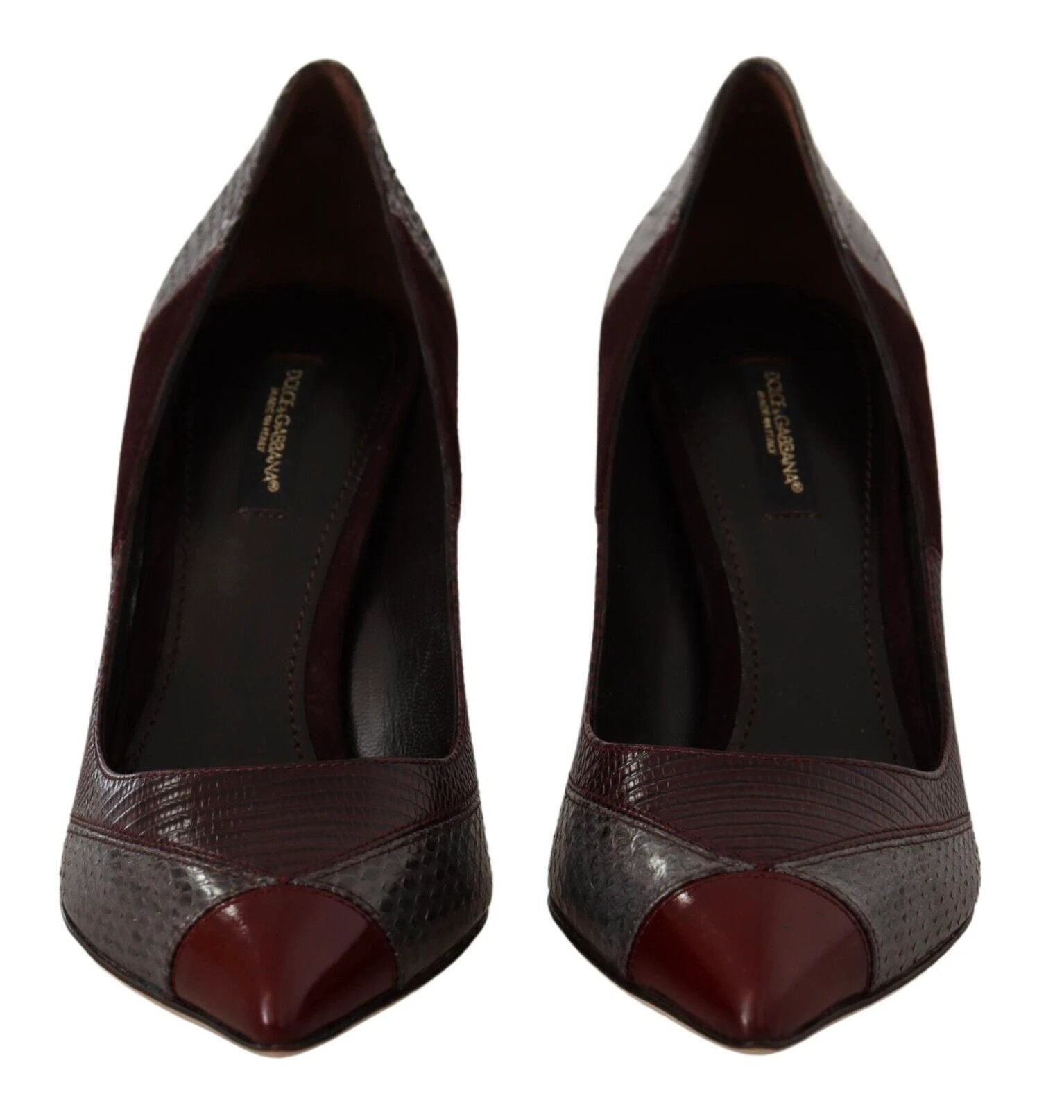 Dolce & Gabbana Multicolor Exotic Leather Heels Pumps Shoes by Dolce & Gabbana