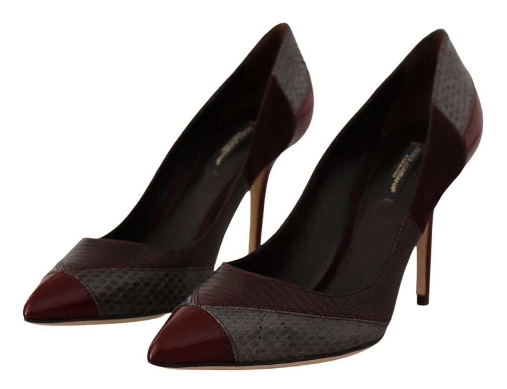Dolce & Gabbana Multicolor Exotic Leather Heels Pumps Shoes by Dolce & Gabbana