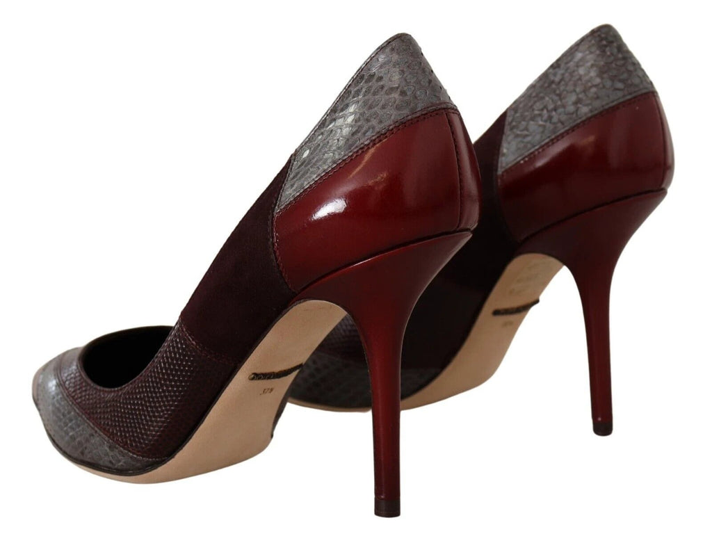 Dolce & Gabbana Multicolor Exotic Leather Heels Pumps Shoes by Dolce & Gabbana