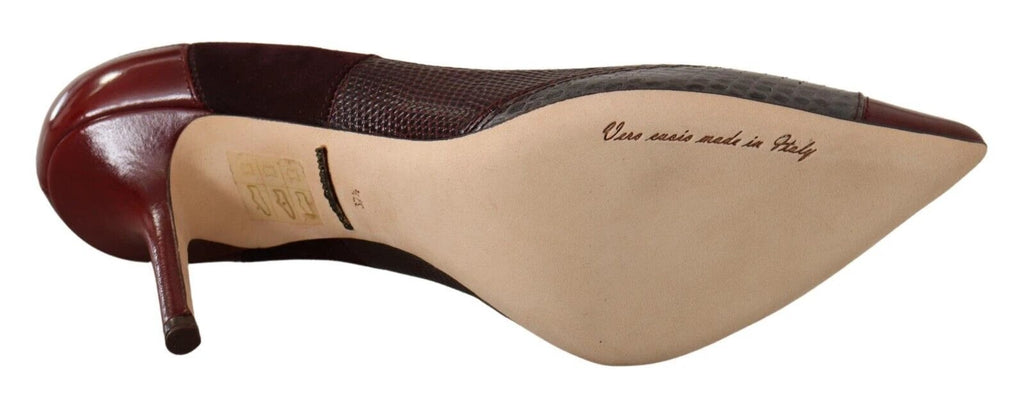Dolce & Gabbana Multicolor Exotic Leather Heels Pumps Shoes by Dolce & Gabbana