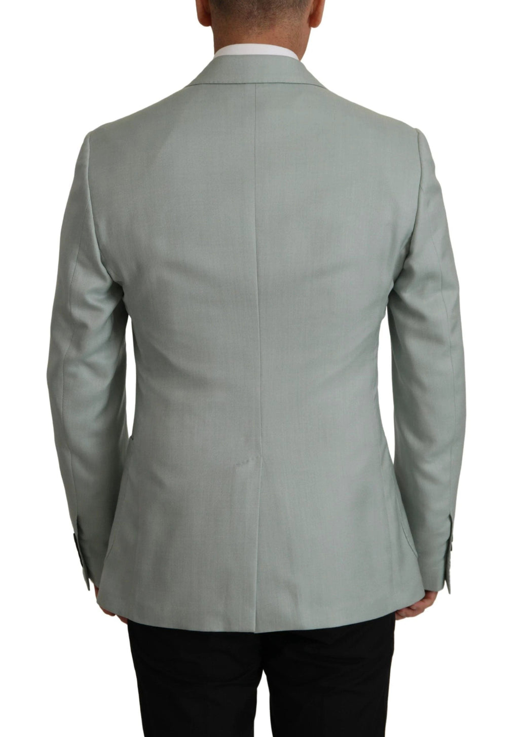 Dolce & Gabbana Light Green Cashmere Silk Blazer by Dolce & Gabbana