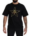 Dolce & Gabbana Black Gold STAR Crown DG Cotton Crewneck T-shirt by Dolce & Gabbana