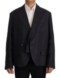 Dolce & Gabbana Blue Linen Formal Mens Blazer Jacket by Dolce & Gabbana