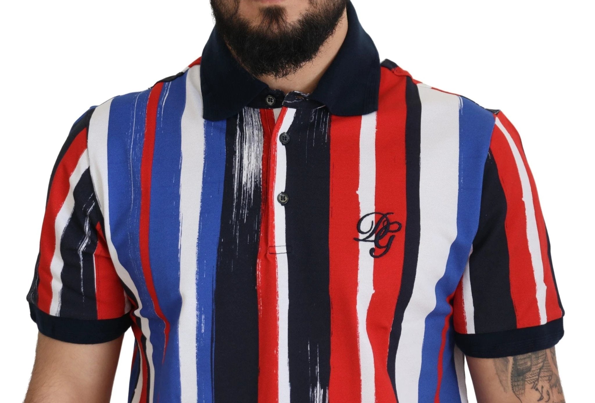 Dolce & Gabbana Multicolor Cotton Polo Top T-shirt by Dolce & Gabbana