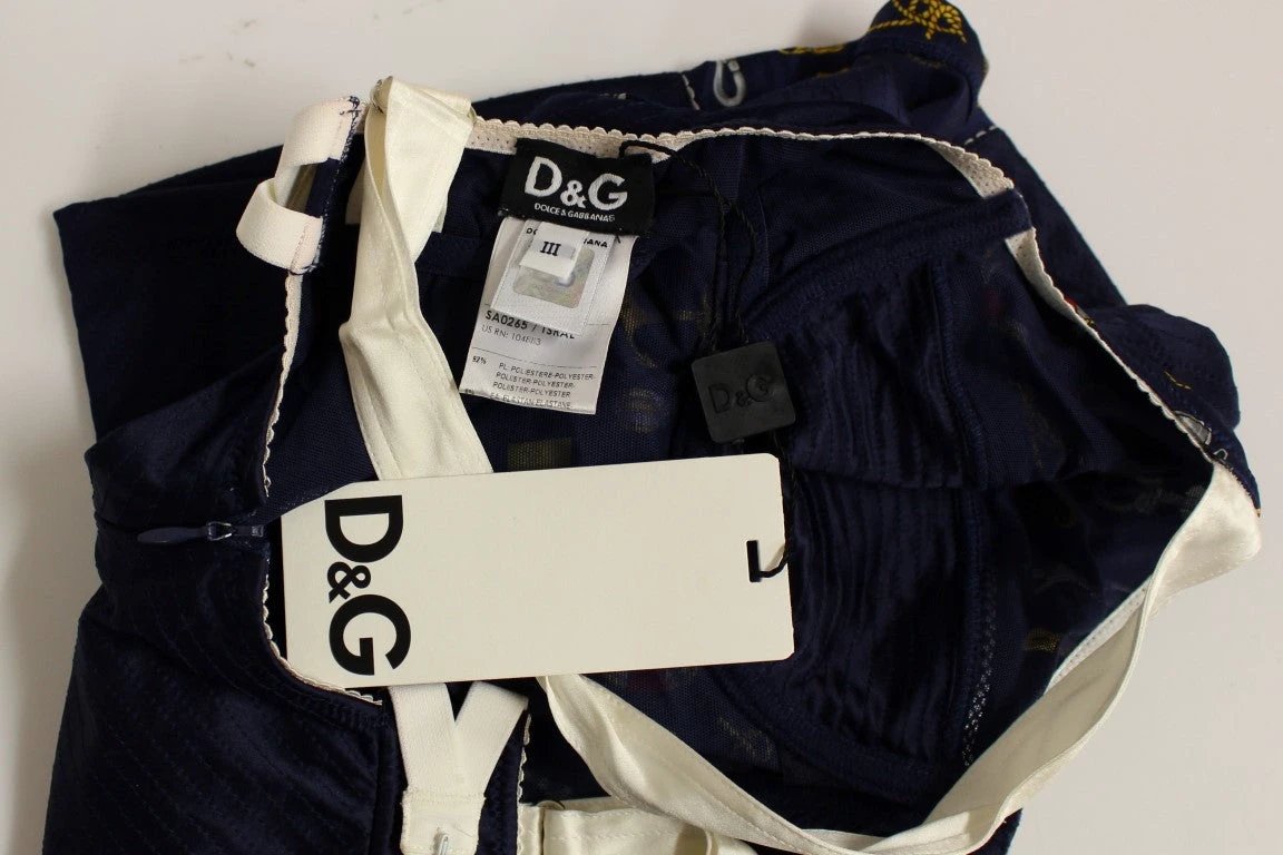 Dolce & Gabbana Blue Sailor Motive Tank Top by Dolce & Gabbana