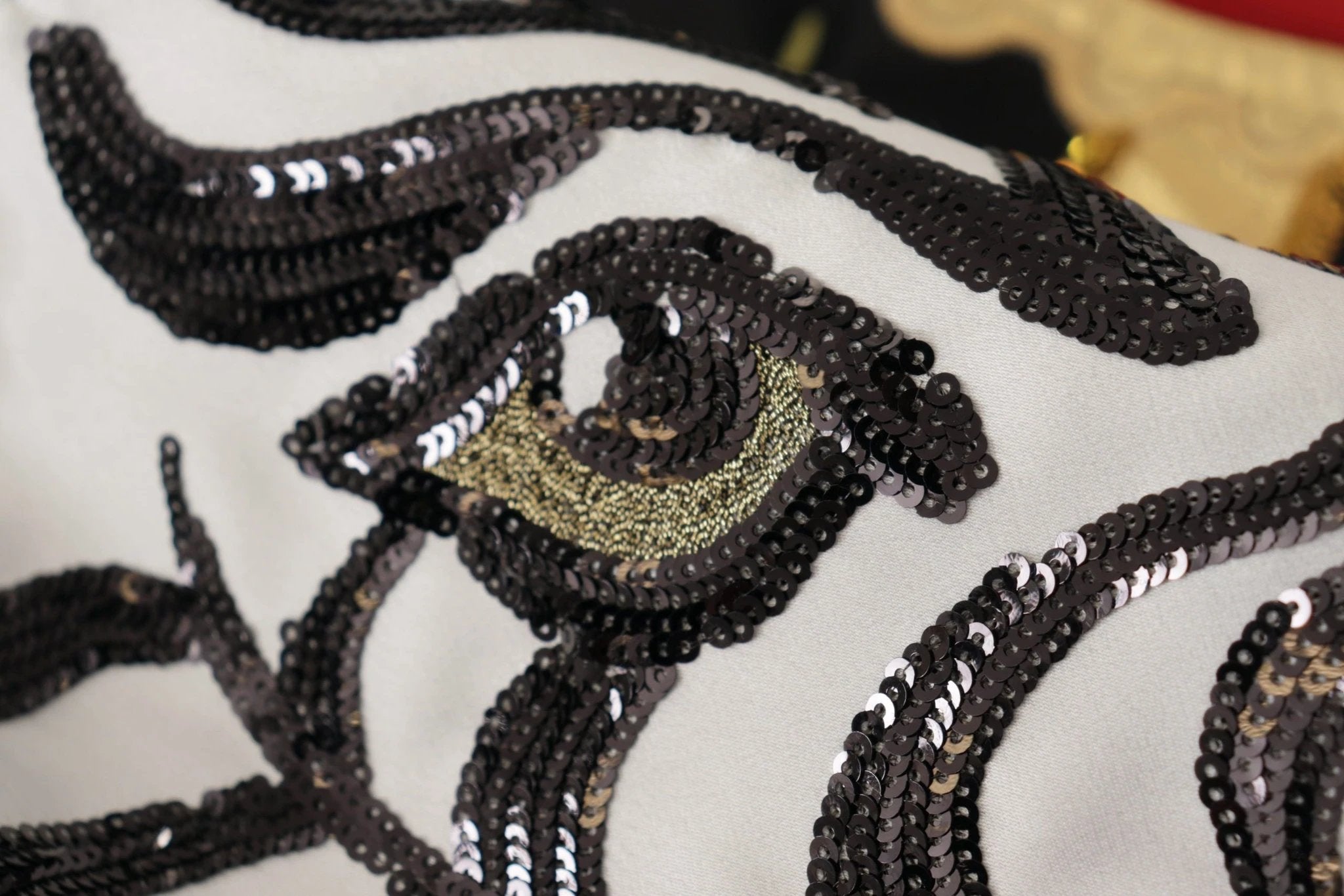 Dolce & Gabbana Black Love Clock Sequined Piano Skirt by Dolce & Gabbana