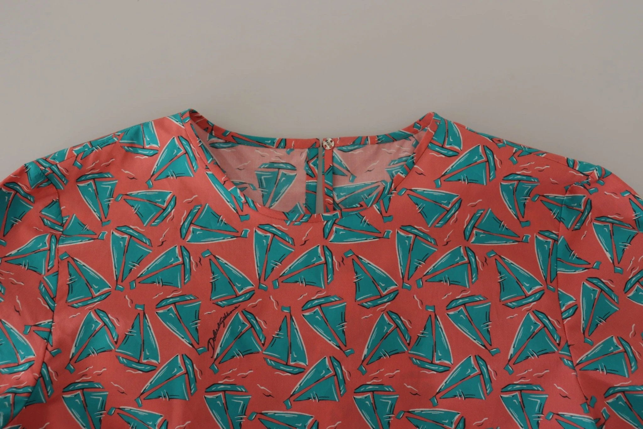 Dolce & Gabbana Pink Sail Boat Print Cotton T-shirt by Dolce & Gabbana