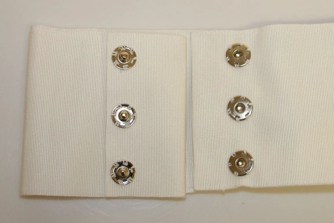 Dolce & Gabbana White Crystal Brass Wide Waist Runway Belt by Dolce & Gabbana