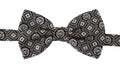 Dolce & Gabbana Black white 100% Silk Adjustable Neck Papillon Tie by Dolce & Gabbana