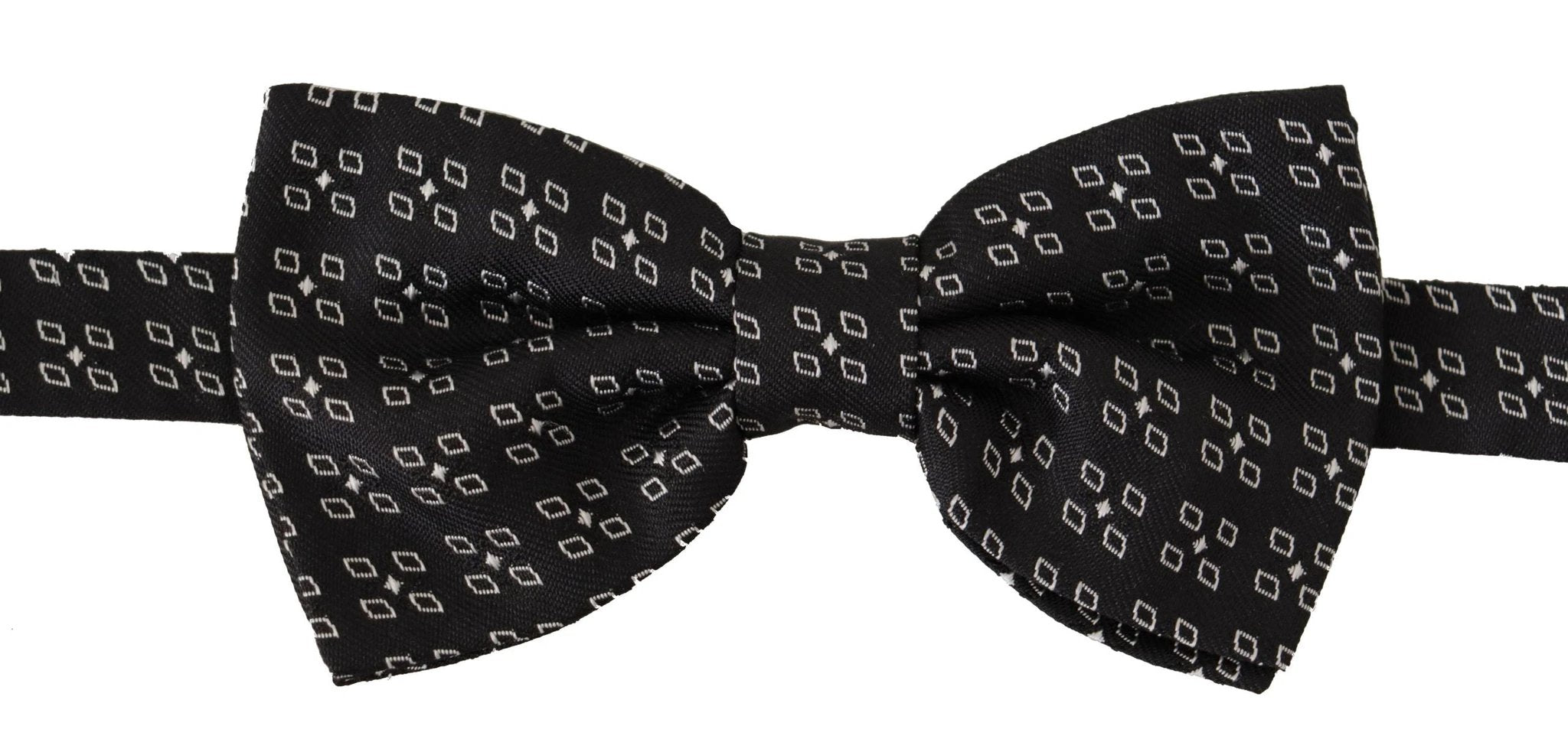 Dolce & Gabbana Black White Polka Dot 100% Silk Neck Papillon Tie by Dolce & Gabbana
