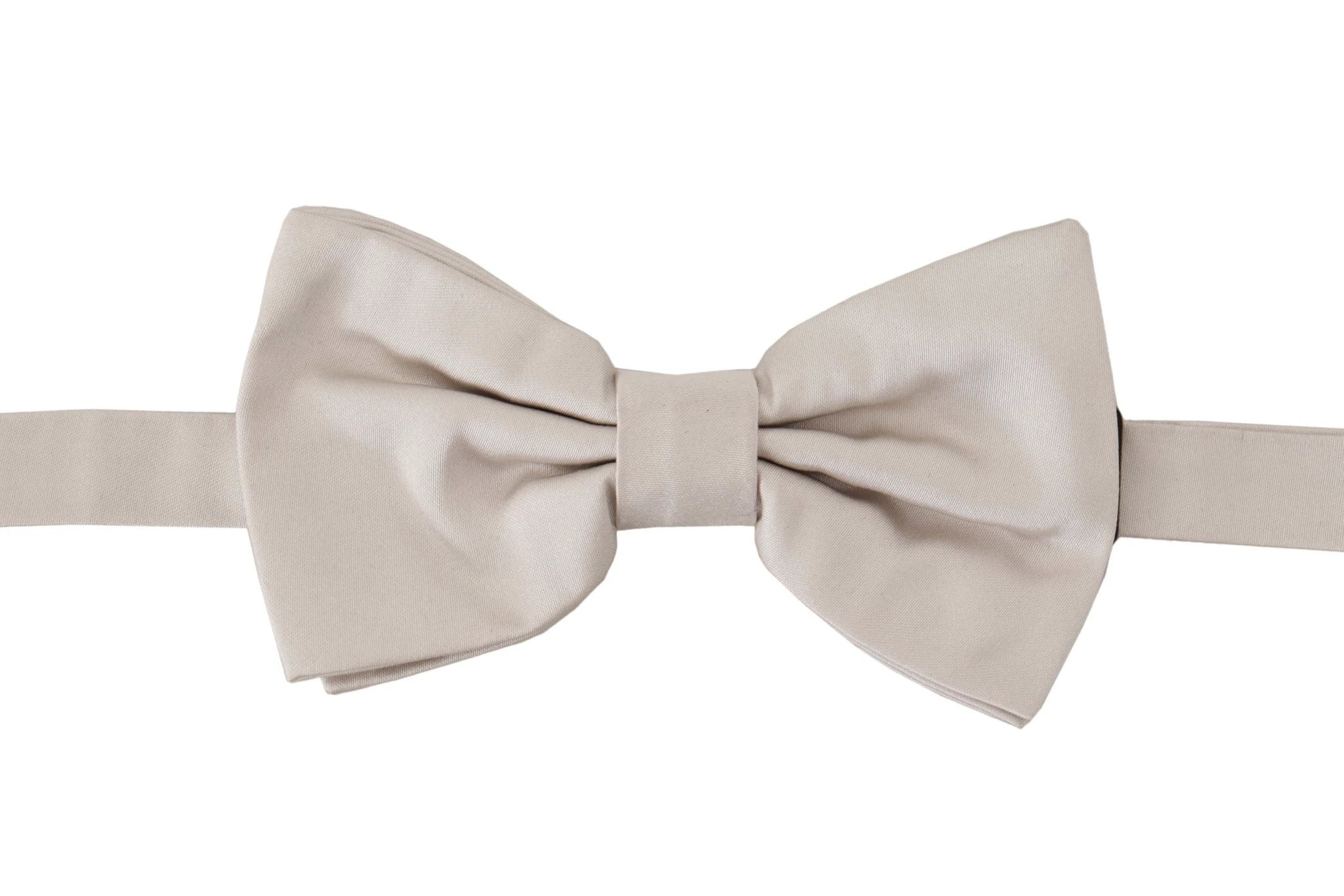 Dolce & Gabbana Gray 100% Silk Adjustable Neck Papillon Tie by Dolce & Gabbana