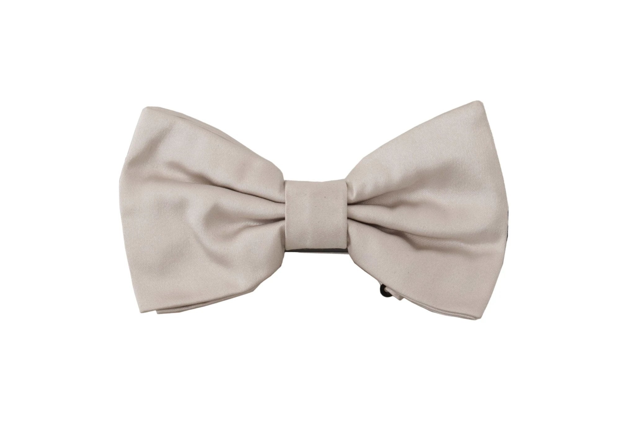 Dolce & Gabbana Gray 100% Silk Adjustable Neck Papillon Tie by Dolce & Gabbana