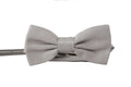 Dolce & Gabbana Gray 100% Silk Adjustable Neck Papillon Tie by Dolce & Gabbana
