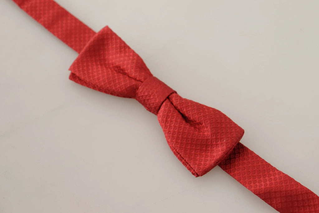 Dolce & Gabbana Red 100% Silk Adjustable Neck Papillon Tie by Dolce & Gabbana