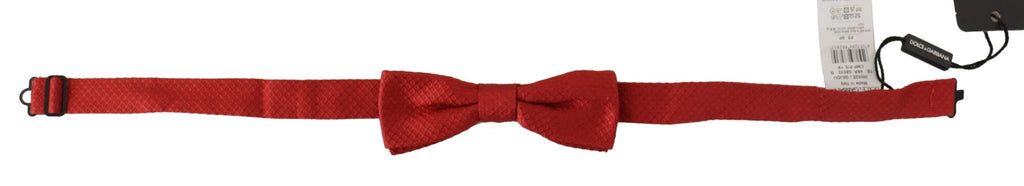 Dolce & Gabbana Red 100% Silk Adjustable Neck Papillon Tie by Dolce & Gabbana
