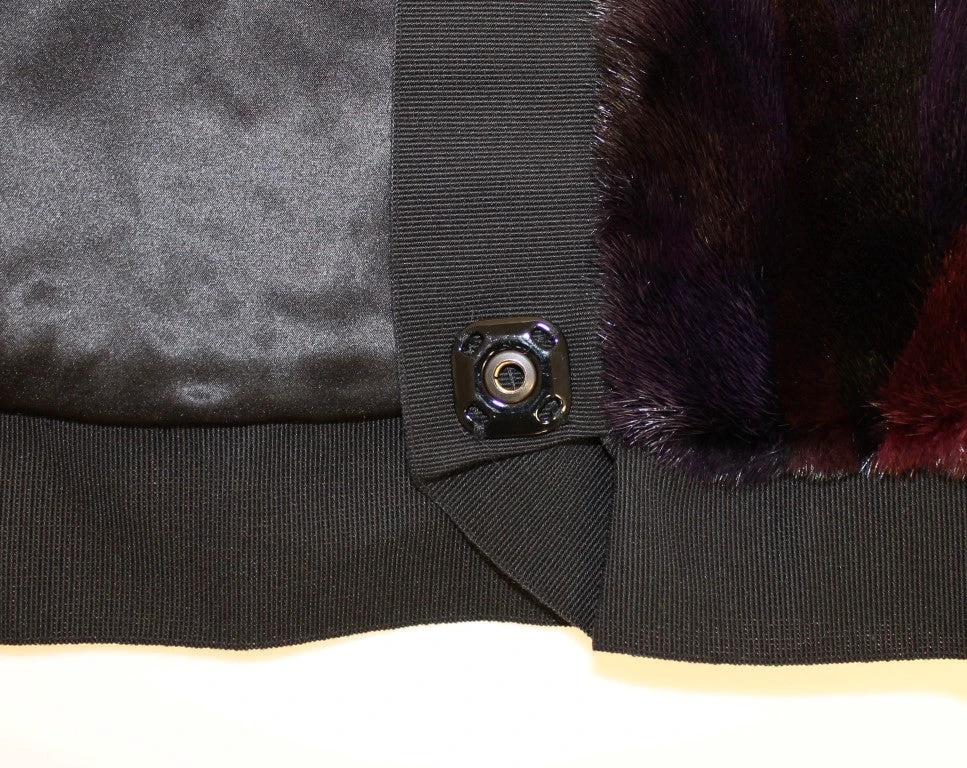 Dolce & Gabbana Purple MINK Fur Scarf Foulard Neck Wrap by Dolce & Gabbana