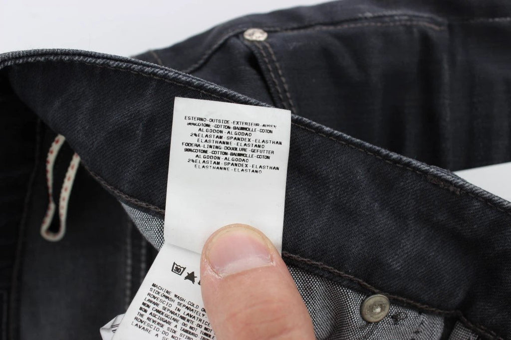 Jean slim en coton stretch gris Acht