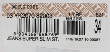 Jean slim en coton stretch gris Acht