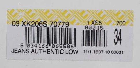 Jean Acht en coton bleu délavé, coupe droite classique