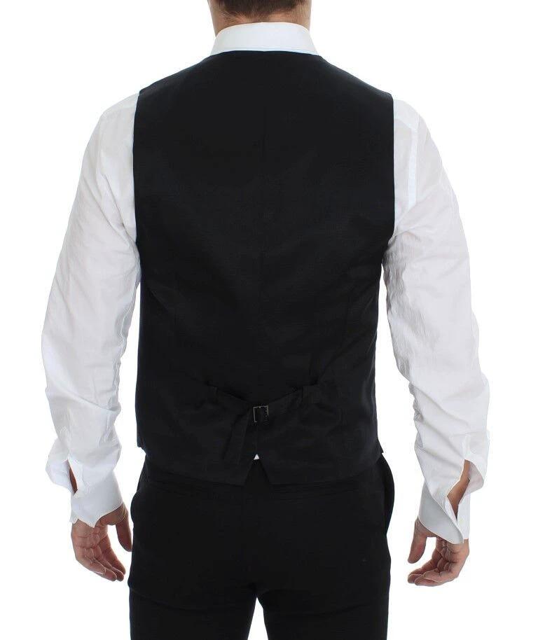 Dolce & Gabbana Gray Wool Formal Dress Vest Gilet Weste by Dolce & Gabbana