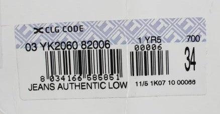 Jean Acht bleu délavé coupe droite taille basse