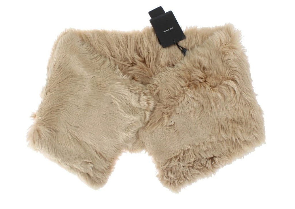 Dolce & Gabbana Beige Alpaca Collar Scarf by Dolce & Gabbana