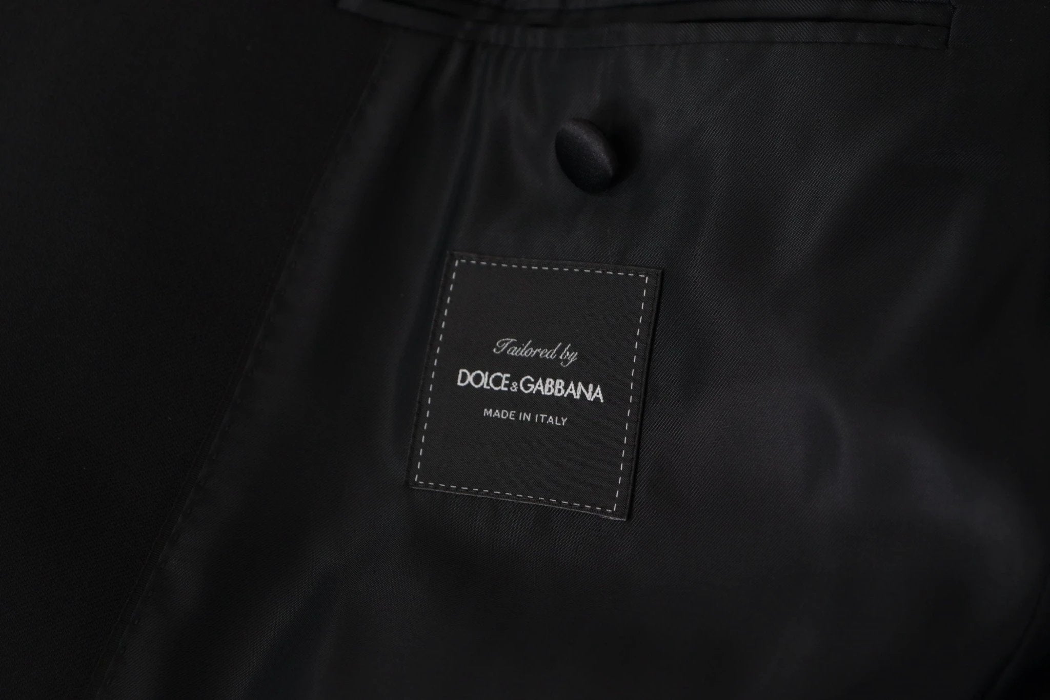Dolce & Gabbana Black Double Breasted Coat Blazer Jacket by Dolce & Gabbana