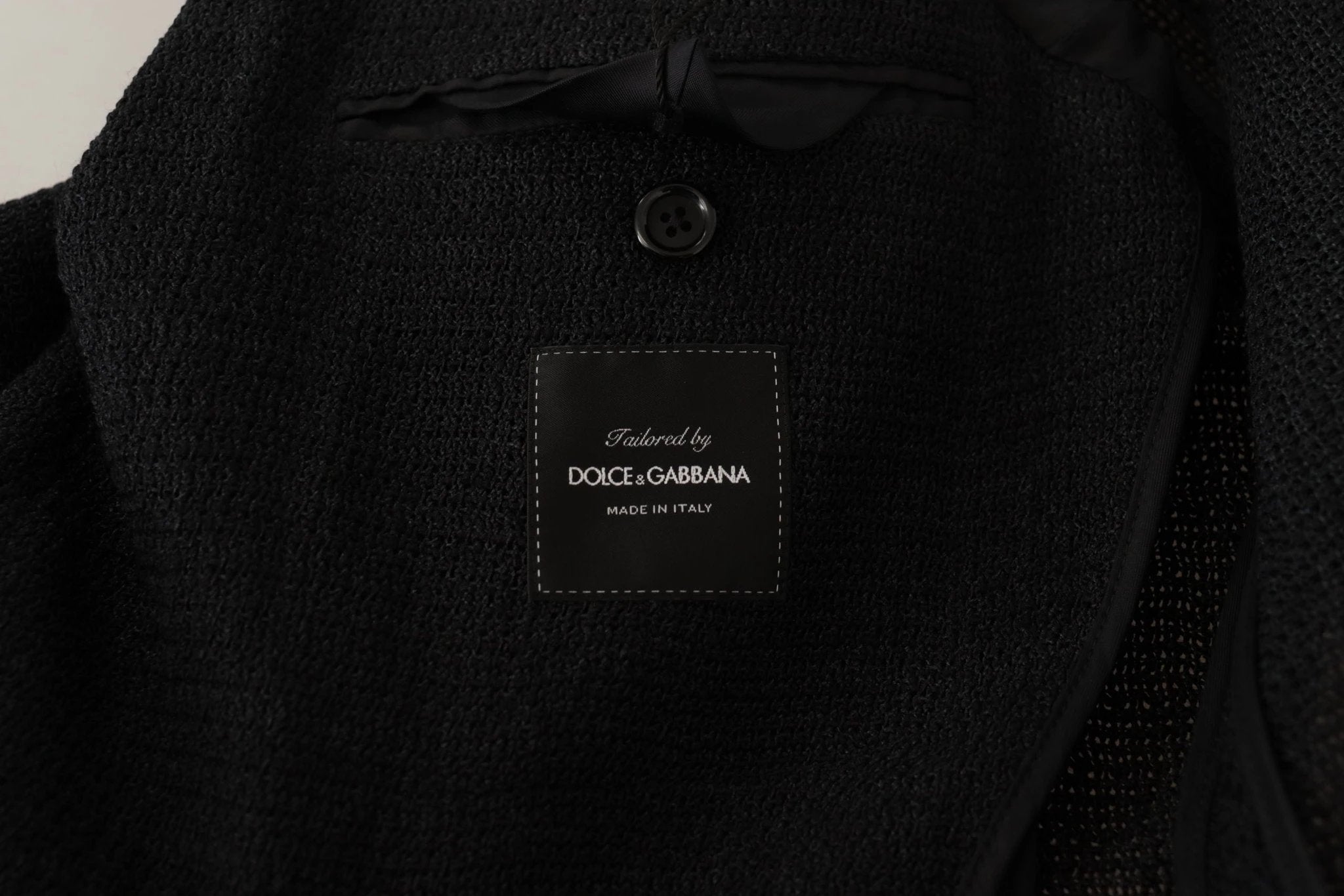 Dolce & Gabbana Black Single Breasted Coat Men Blazer by Dolce & Gabbana
