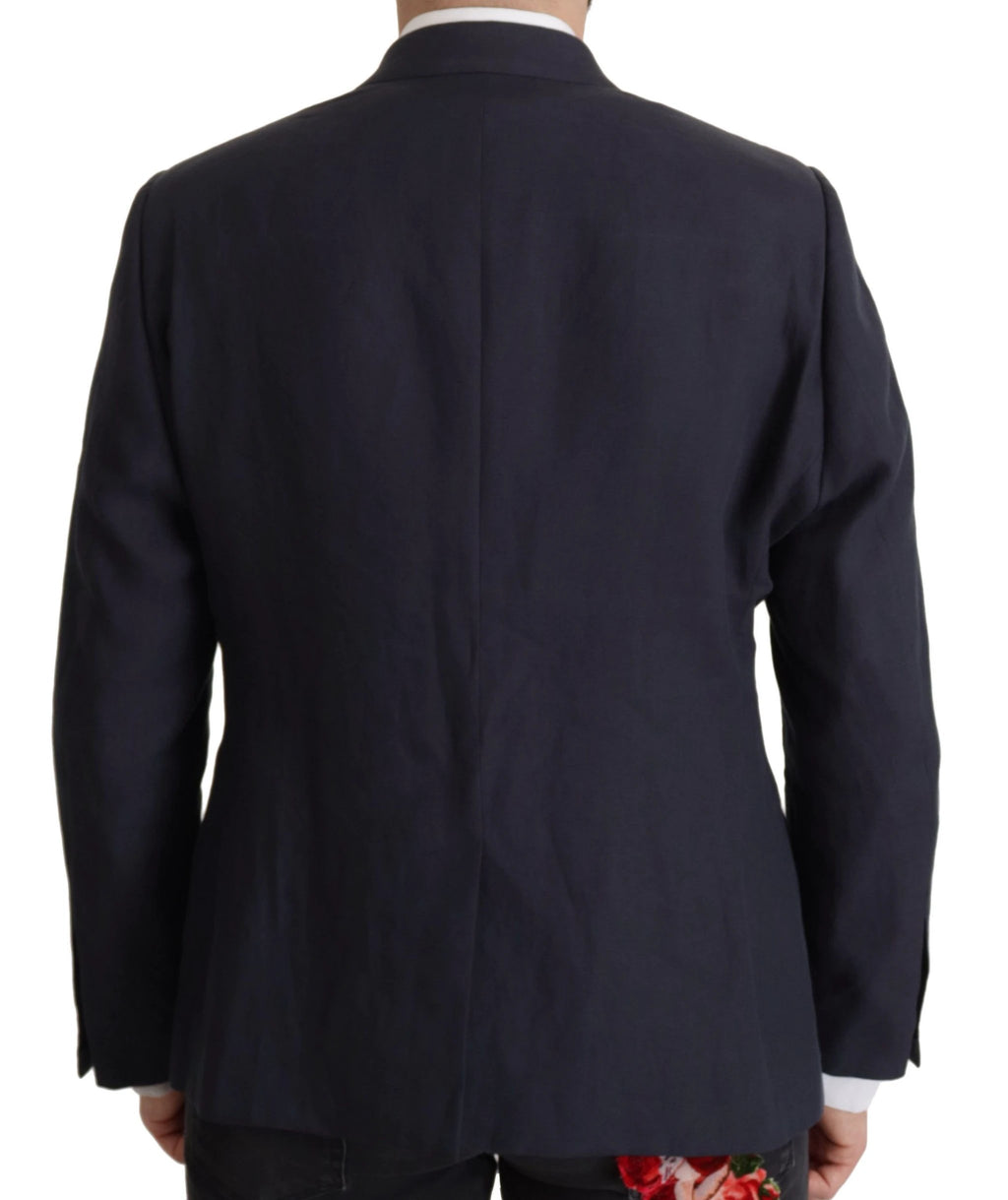 Dolce & Gabbana Dark Blue ALTA SARTORIA Jacket Coat Blazer by Dolce & Gabbana