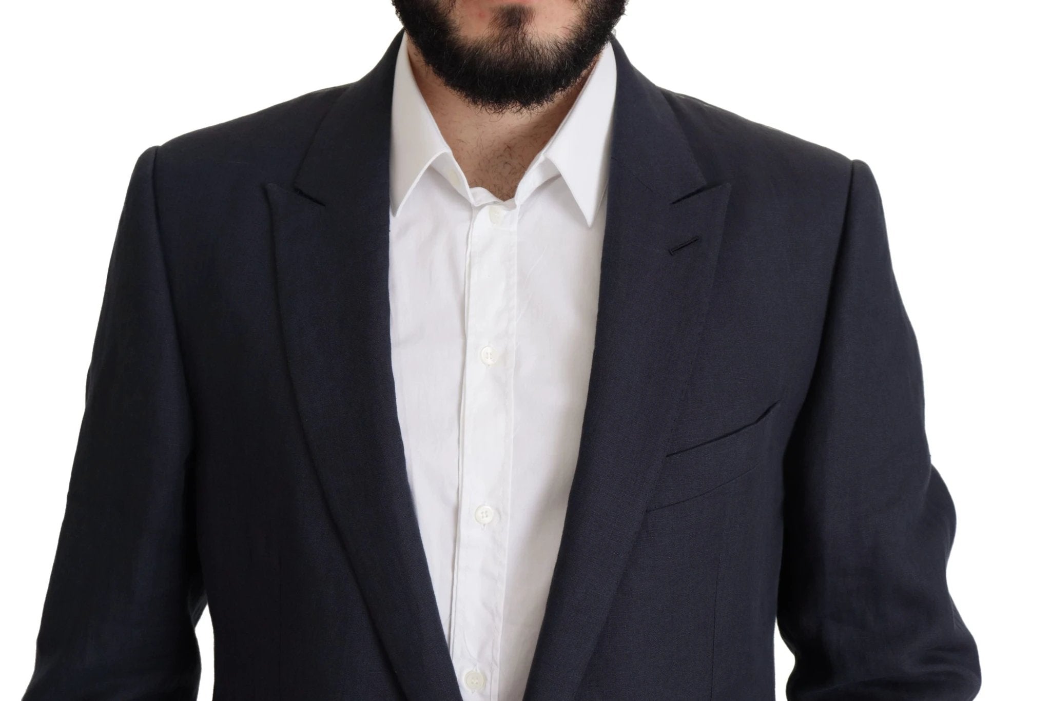 Dolce & Gabbana Dark Blue ALTA SARTORIA Jacket Coat Blazer by Dolce & Gabbana