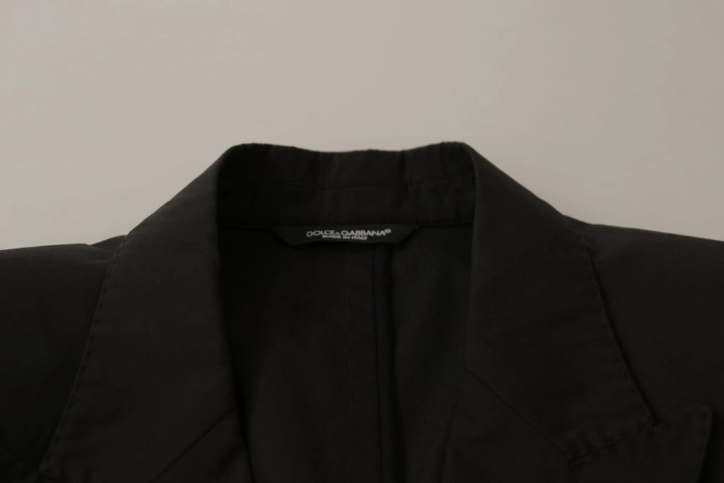 Dolce & Gabbana Black Single Breasted TAORMINA Breasted Blazer by Dolce & Gabbana