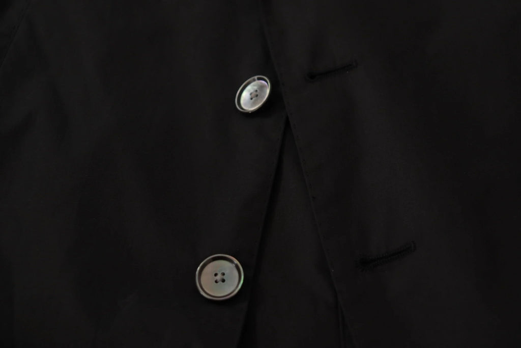 Dolce & Gabbana Black Single Breasted TAORMINA Breasted Blazer by Dolce & Gabbana