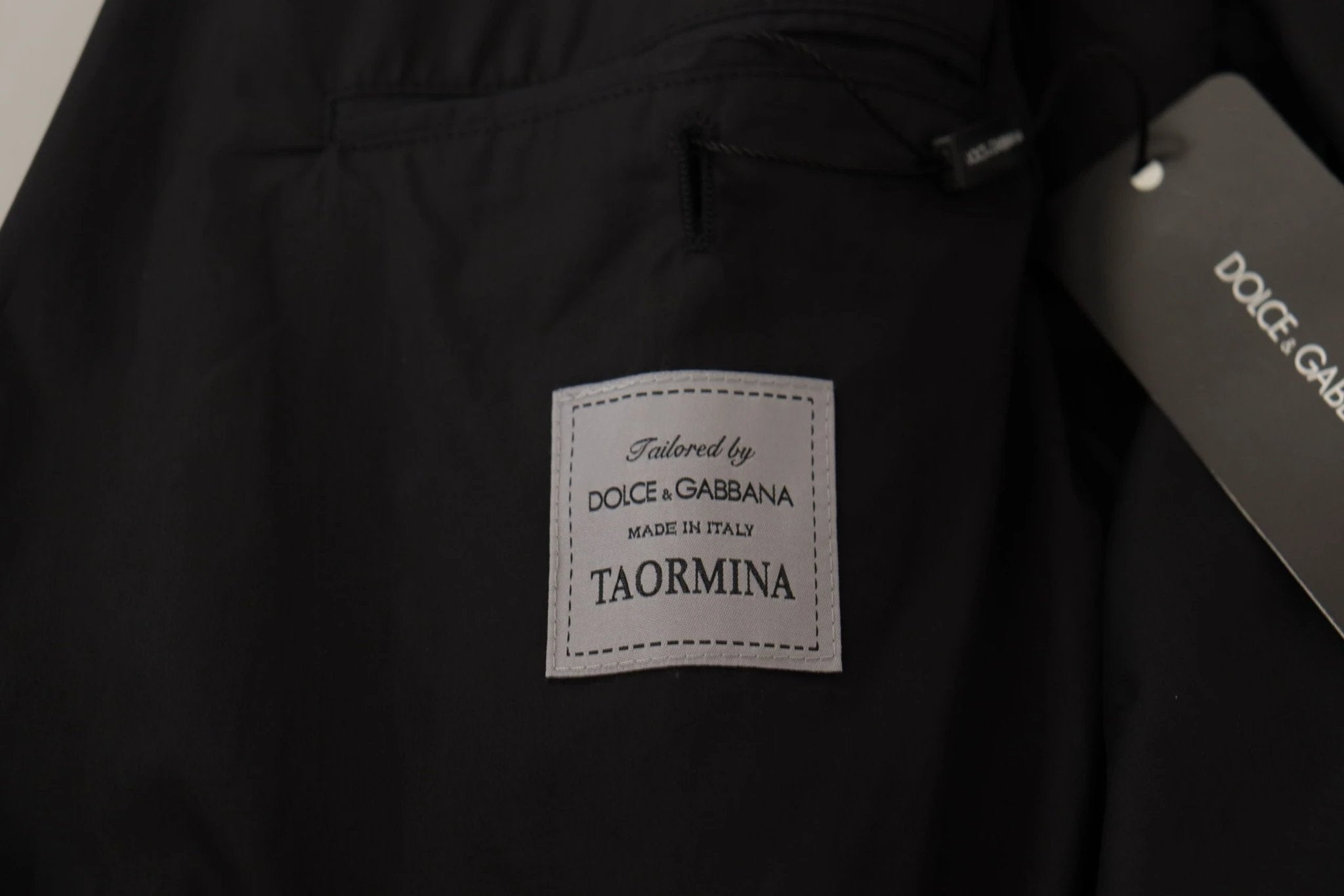 Dolce & Gabbana Black Single Breasted TAORMINA Breasted Blazer by Dolce & Gabbana