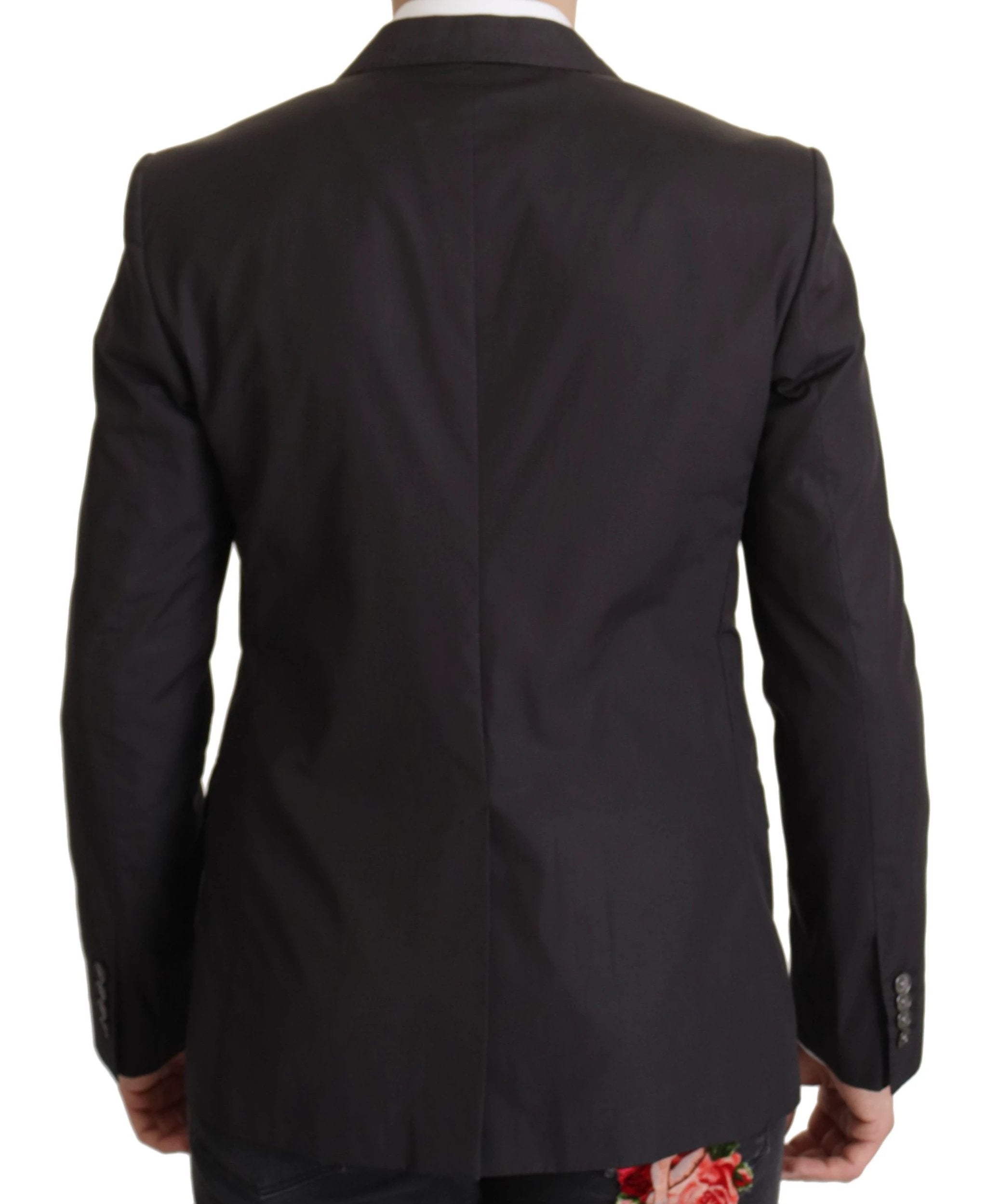 Dolce & Gabbana Black Single Breasted TAORMINA Breasted Blazer by Dolce & Gabbana