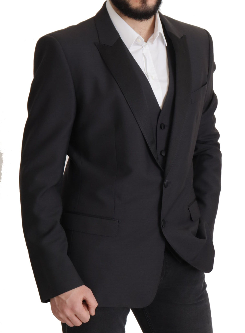 Dolce & Gabbana Dark Blue Single Breasted MARTINI Blazer by Dolce & Gabbana