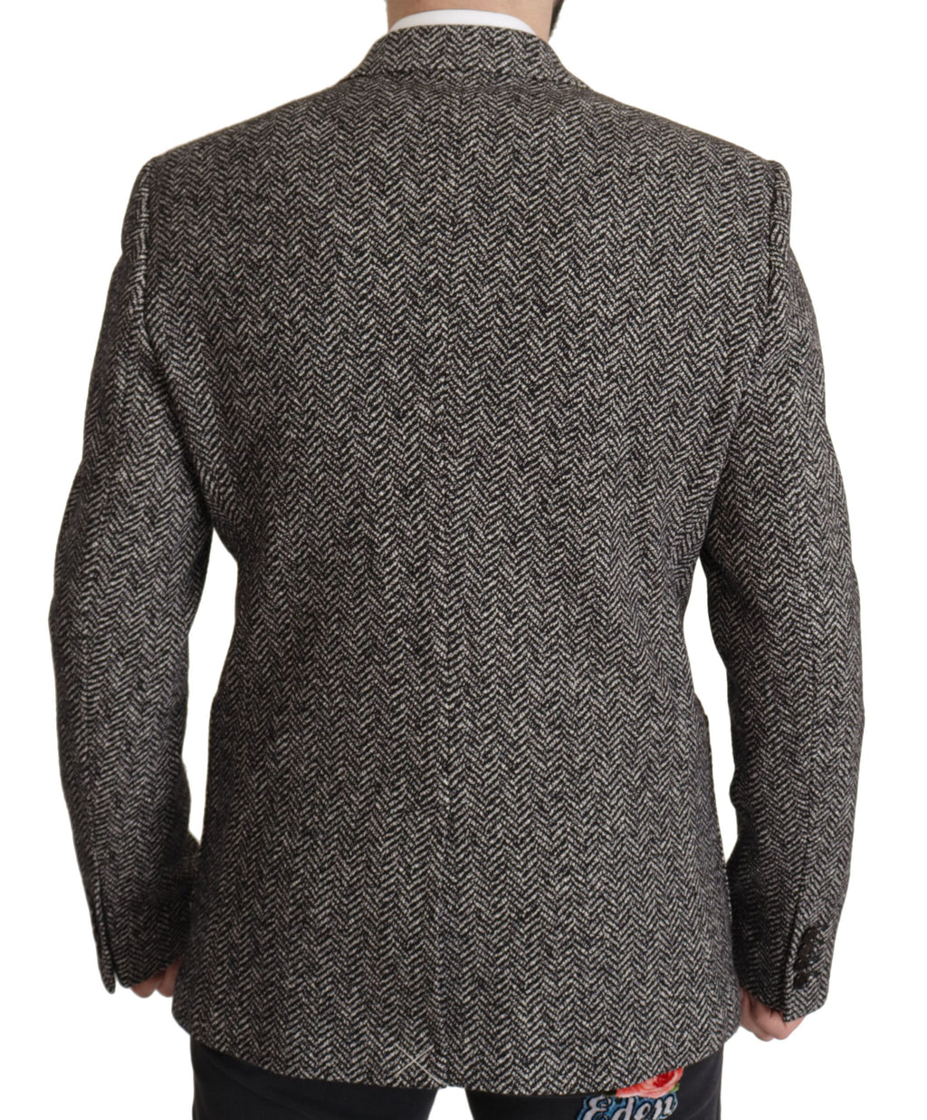 Dolce & Gabbana Gray Cotton Single Breasted Fantasy Blazer by Dolce & Gabbana