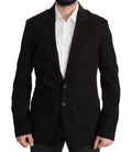Dolce & Gabbana Black Wool Single Breasted Coat Blazer by Dolce & Gabbana