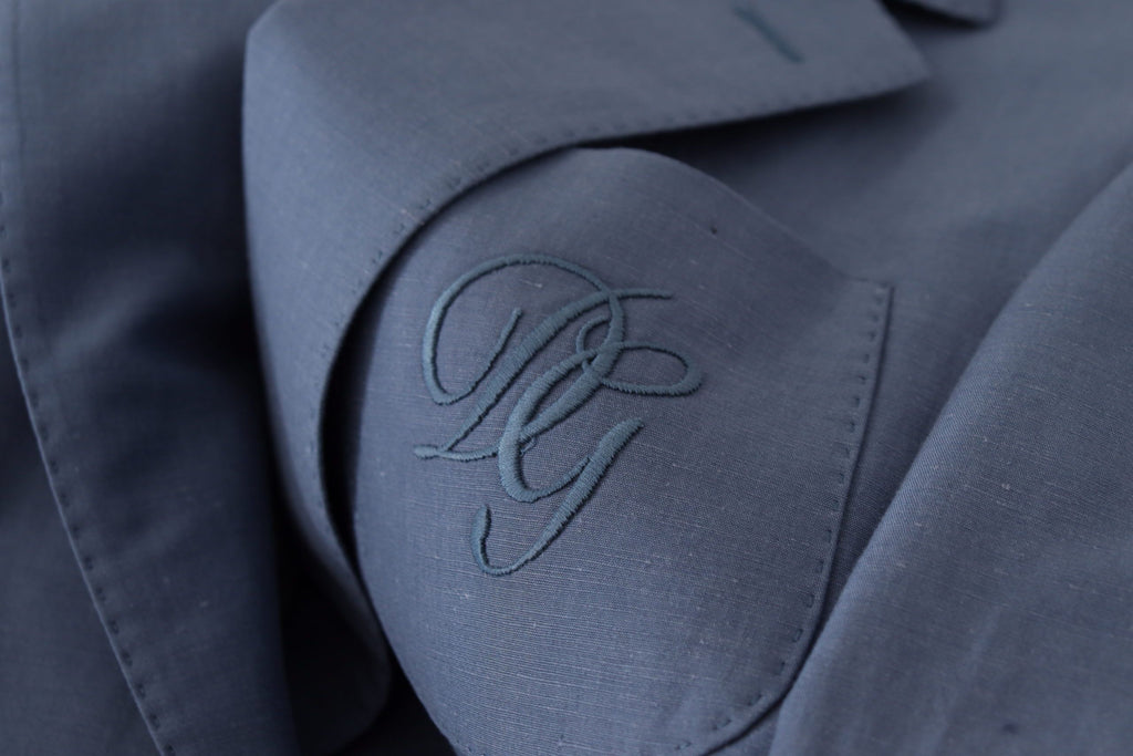 Dolce & Gabbana Blue Single Breasted Logo Blazer Jacket by Dolce & Gabbana