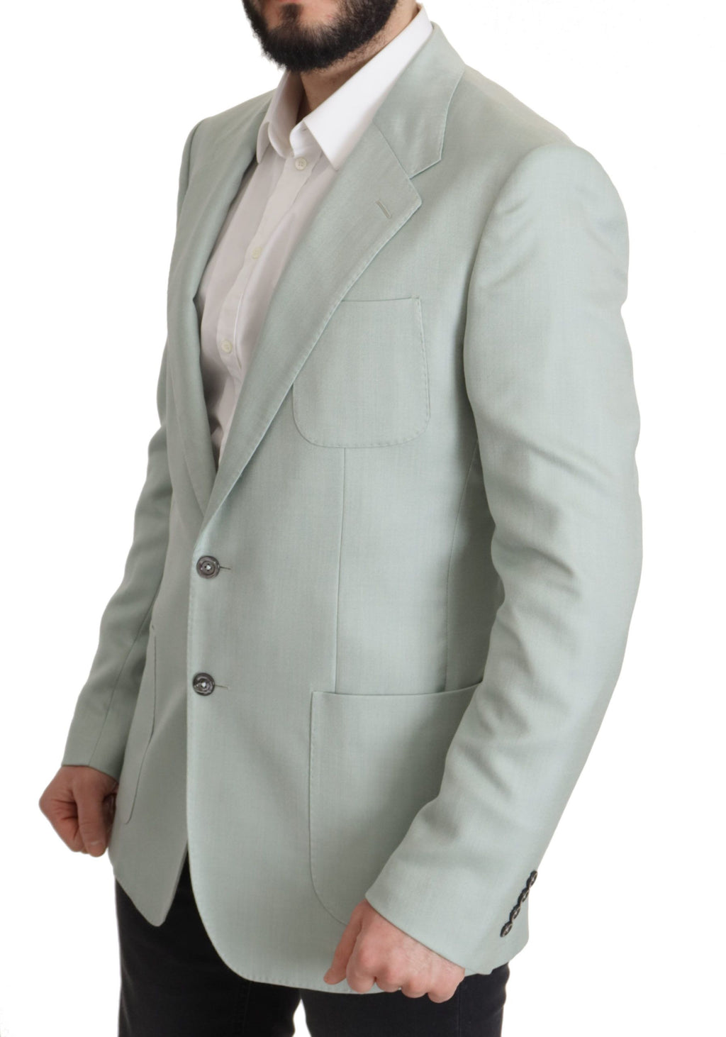 Dolce & Gabbana Green Cashmere Jacket Blazer Jacket by Dolce & Gabbana