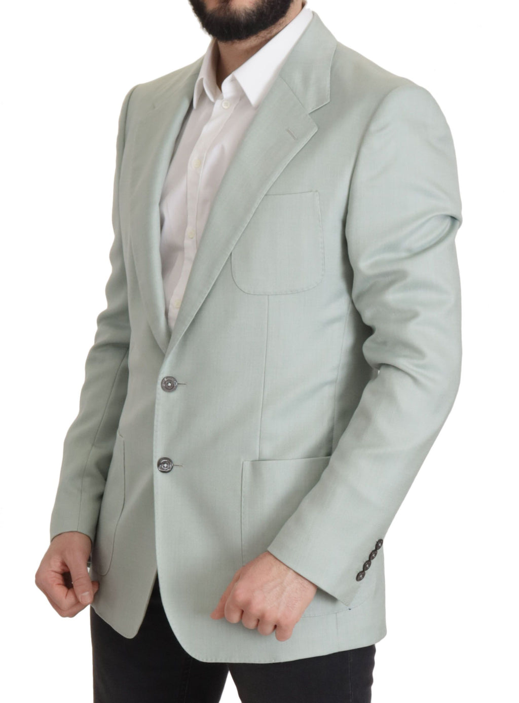 Dolce & Gabbana Green Cashmere Jacket Blazer Jacket by Dolce & Gabbana
