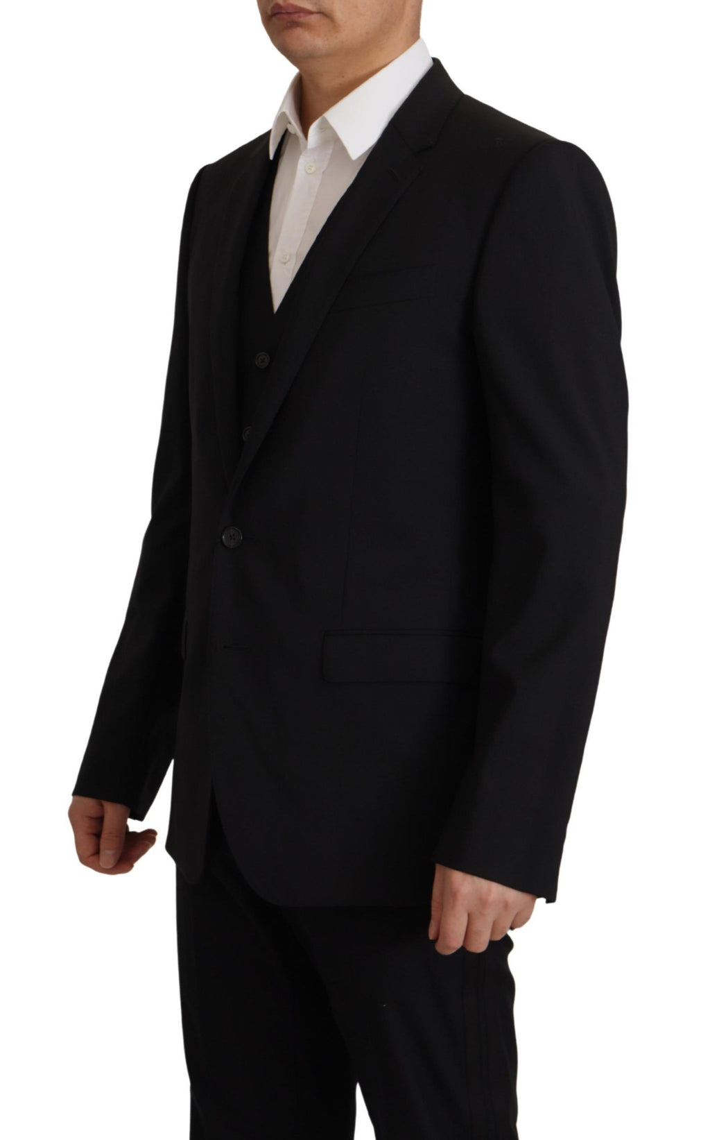 Dolce & Gabbana Black Jacket Vest 2 Piece MARTINI Blazer by Dolce & Gabbana