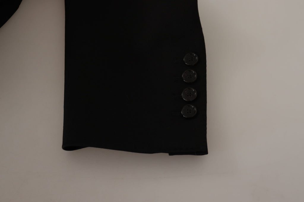 Dolce & Gabbana Black Wool Single Breasted Jacket Blazer by Dolce & Gabbana